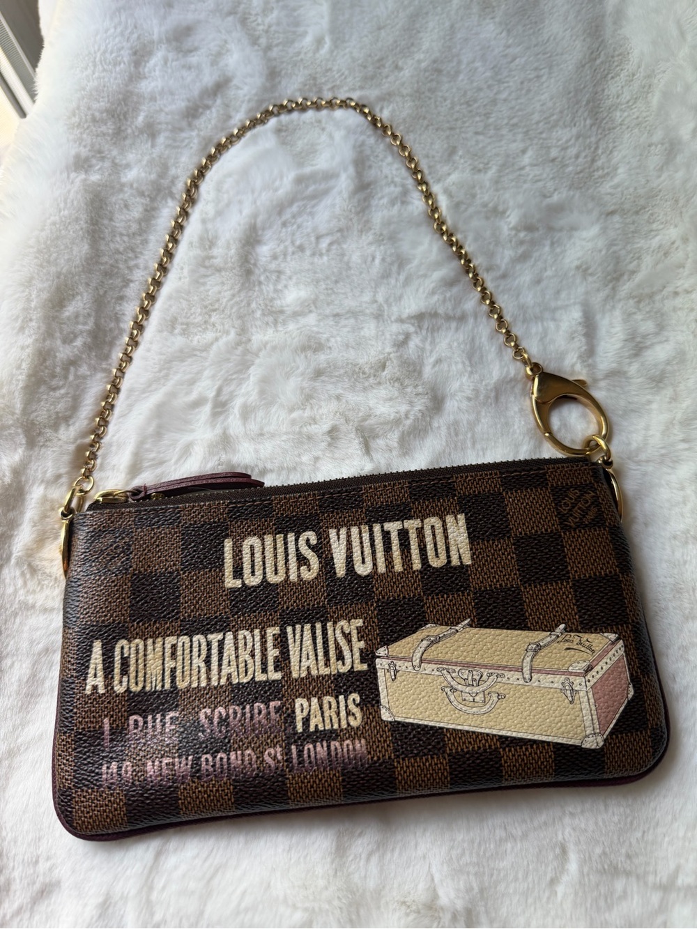 2008 Louis Vuitton Damier Ebene “Trunks & Bags” Mini Pochette